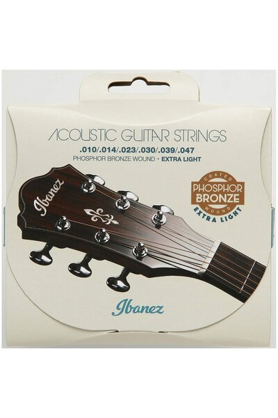 IBANEZ 6 String için Tel Seti - .010/.014/.023/.030/.039/.047 Fosfor/Bronz (IACSP61C)