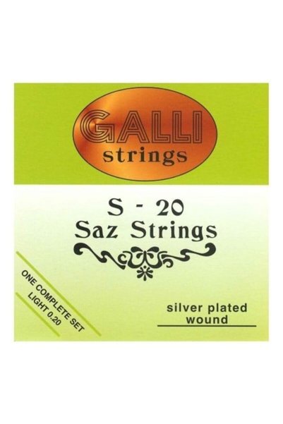 GALLİ S20 Bağlama teli 0,20 Uzun Sap Saz için s-20