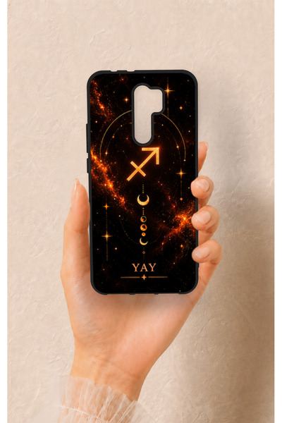 Vip Case Redmi 9 Compatible Silicone Case with Sagittarius Zodiac Sign Design