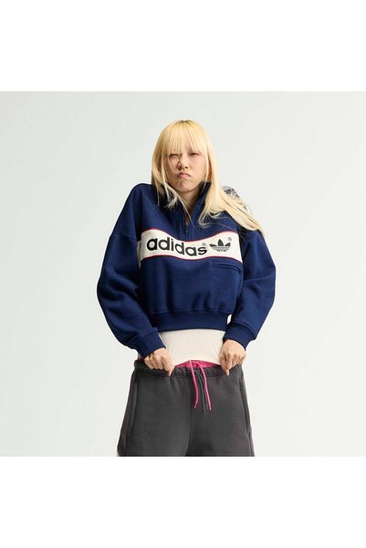 adidas adiSignature NY Kadın Lacivert Sweatshirt (LD1666)