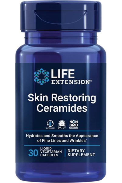 Life Extension Supplements, Skin Restoring Ceramides for Wrinkles, 30 Liquid ...