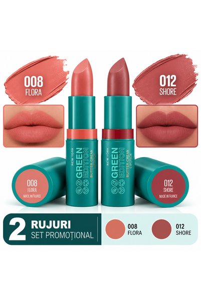 Generic Brand Set 2x ruj cu efect de hidratare Maybeline 012 și 008