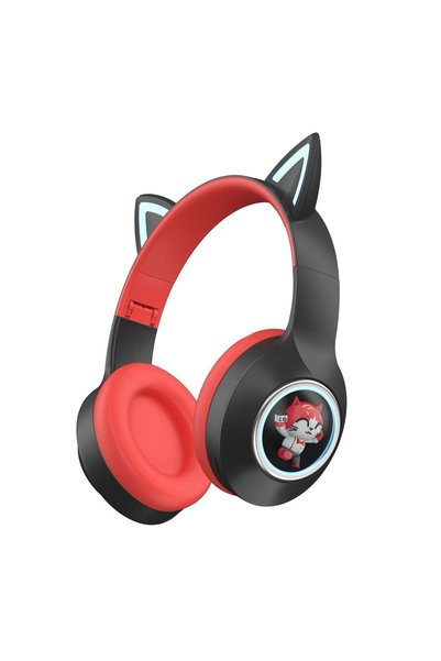 Tescomak Căști wireless cu urechi de pisică, cu personaje de desene animate, ...