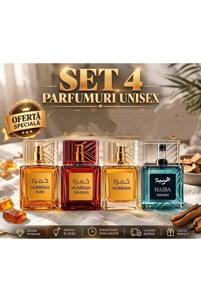 Al Fakhr Perfumes SET 4 PARFUMURI UNISEX 100 ML