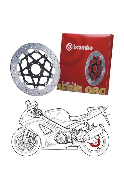 Brembo 68B40780 Honda XL V Transalp ABS 700 Arka Fren Diski 2008-2011