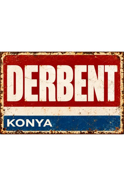 Lucena Derbent Konya – Placă decorativă de perete din metal în stil retro-vin...