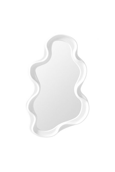 Evolium Oglinda de Perete, 41x26 cm, Alb, Evolium, Decorativa, pentru Baie, D...