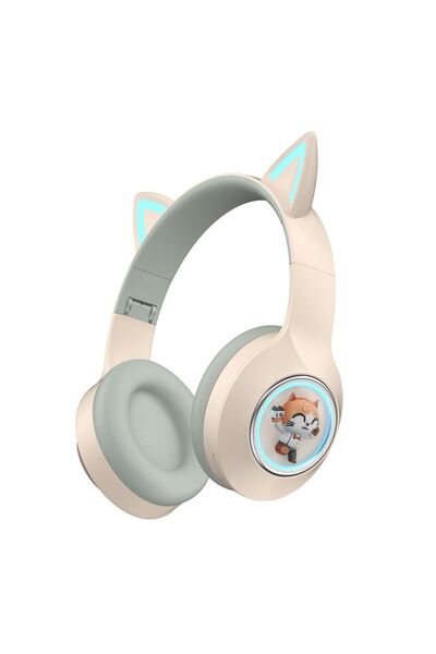 Tescomak Căști wireless cu urechi de pisică, cu personaje de desene animate, ...