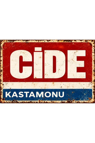 Lucena Cide Kastamonu – Tablou decorativ de perete din metal în stil retro-vi...
