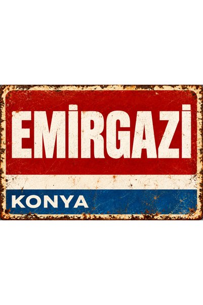 Lucena Emirgazi Konya – Tablou decorativ de perete din metal în stil retro-vi...