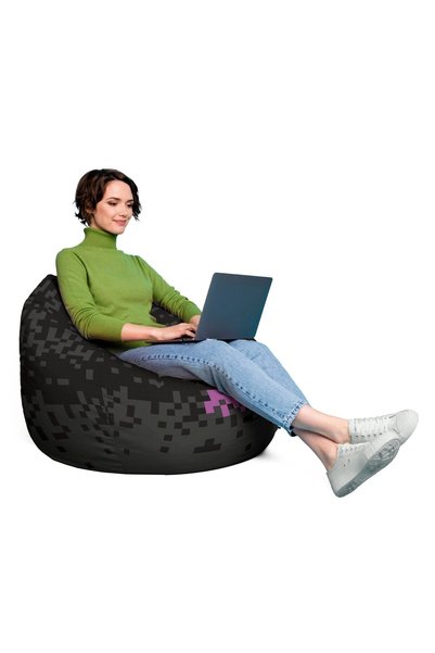 Updeco Fotoliu Puf Bean Bag tip XL, impermeabil, pentru interior/exterior, sa...