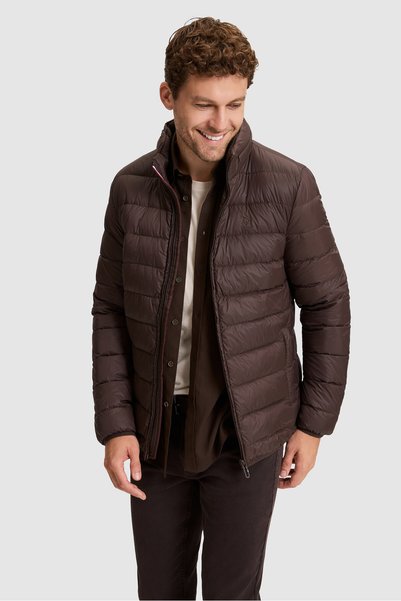 U.S. Polo Assn. Men’s Dark Brown Mock Neck Zipper Jacket with Pockets 5032620...