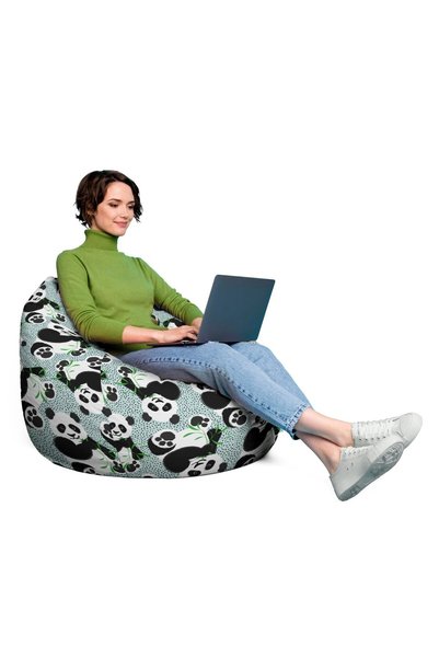 Updeco Fotoliu Puf Bean Bag XL, impermeabil, de interior/exterior, cu sac int...