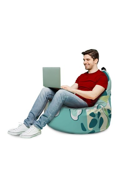 Updeco Puf tip Bean Bag Big Chill, impermeabil, pentru interior/exterior, cu ...