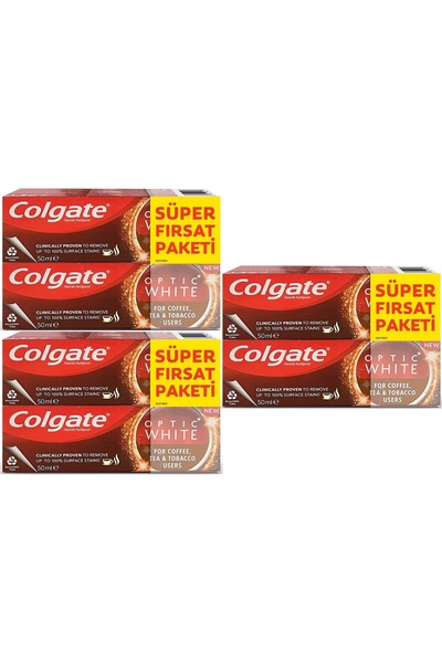 Colgate Optic White Whitening Toothpaste 2 x 50 ml Set of 3