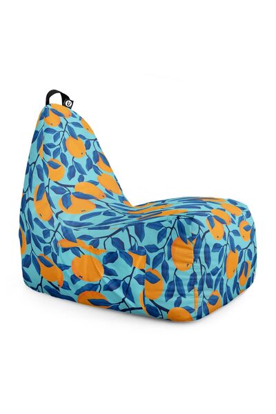 Updeco Fotoliu tip puf Chill, impermeabil, pentru interior/exterior, cu sac i...