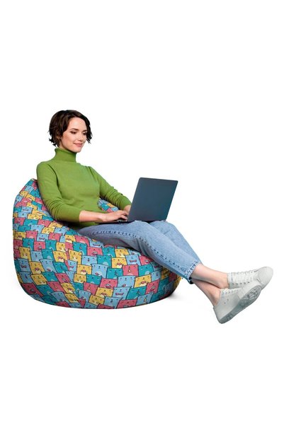 Updeco Fotoliu Puf Bean Bag tip Para XL, impermeabil, indoor/outdoor, sac int...