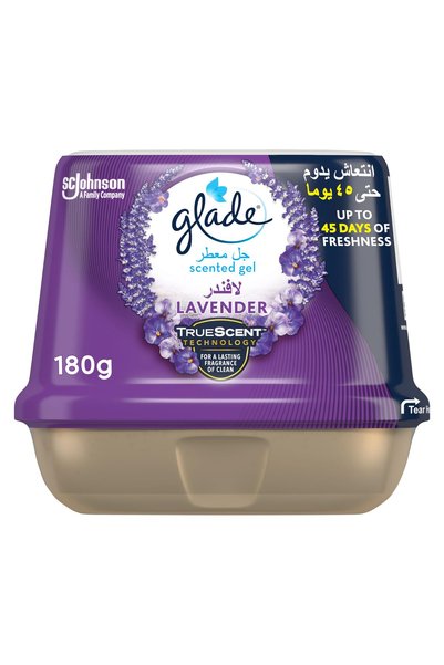 Glade Air Freshener Scented Gel with Lavender Scent, Car Freshener, 180 g