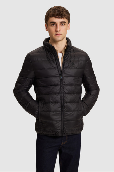 U.S. Polo Assn. معطف رجالي أسود 50326203-VR046