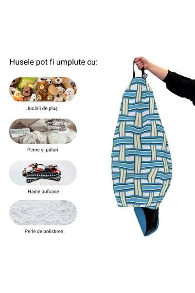 Updeco Husa exterioara Puf Bean Bag tip Para XL, fara umplutura, impermeabil,...