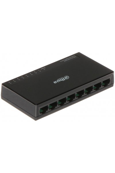 DAHUA PFS3008-8GT-L, 8 Port, GigaBit, Yönetilemez, Masaüstü Switch