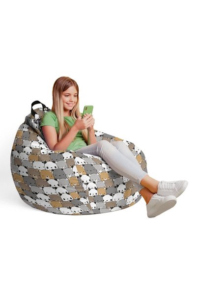 Updeco Fotoliu Puf Bean Bag tip Para L, impermeabil, indoor/outdoor, sac inte...
