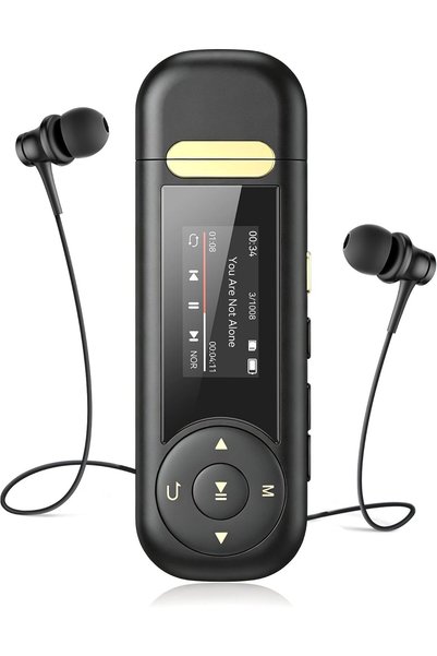 AGPTEK A59PL Φορητό MP3 Player, Bluetooth 5.3, 64GB, αθλητικό κλιπ, ενσωματωμ...