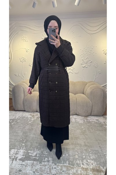 Ceremony 853 Fine-Pleated Quilted Trench Coat