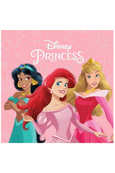 Dimcol Πετσέτα πριγκίπισσας Disney Home, 30 x 30 εκ., 100% Πολυεστέρας