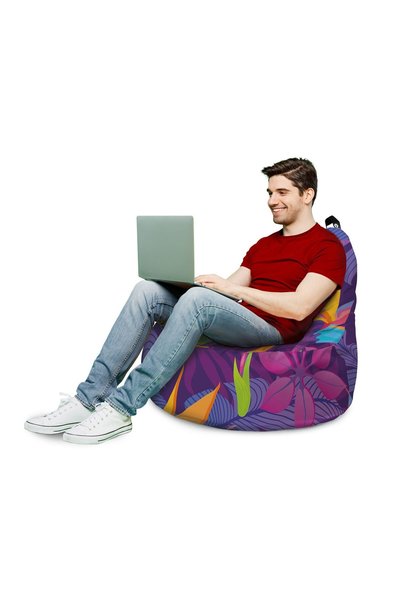 Updeco Fotoliu Puf Bean Bag tip Big Chill, impermeabil, de interior/exterior,...