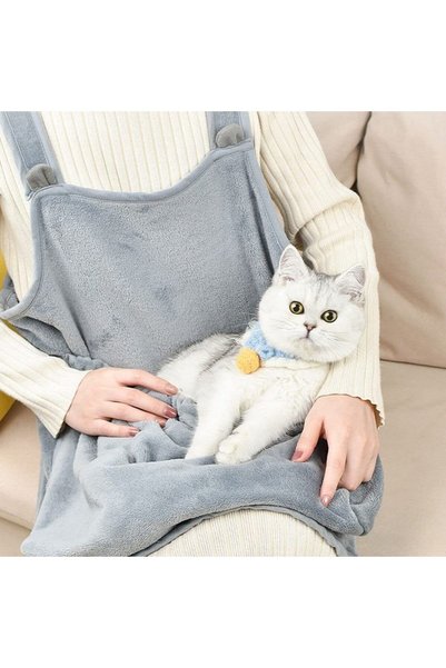 gofidin Pet Carrier Apron with Sleeping Pocket, Portable Hands Free Shoulder ...
