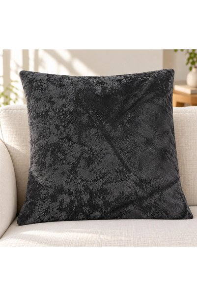 Finezza Nero Jacquard Fabric Cushion 45 x 45 cm - 1702