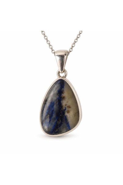 craftmystic Colier cu Afganit în formă de lacrimă, Argint 925 - claritate