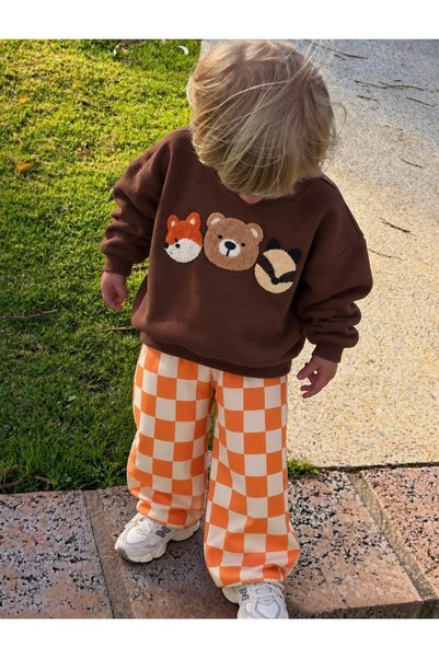 daisydolly Boy's 3-Thread, No-Rib, Süzene-Embroidered Cotton Set