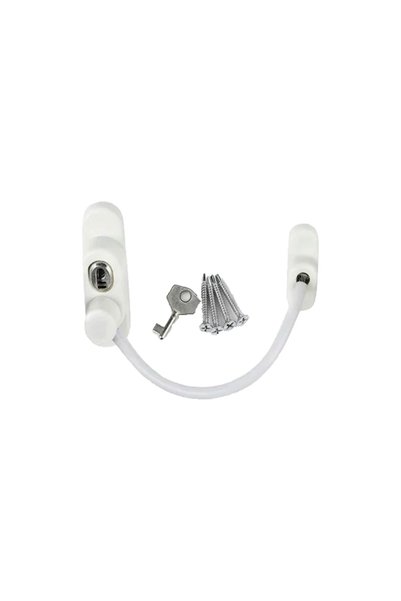 UCUZTEKNO White Rope Safety Lock with Key (5496)
