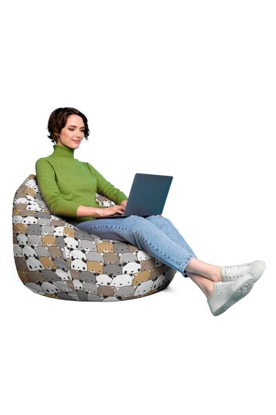 Updeco Fotoliu Puf Bean Bag tip Para XL, impermeabil, indoor/outdoor, sac int...