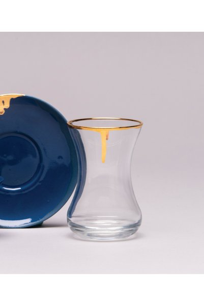 OEMS Set of 6 tea tins (blue)