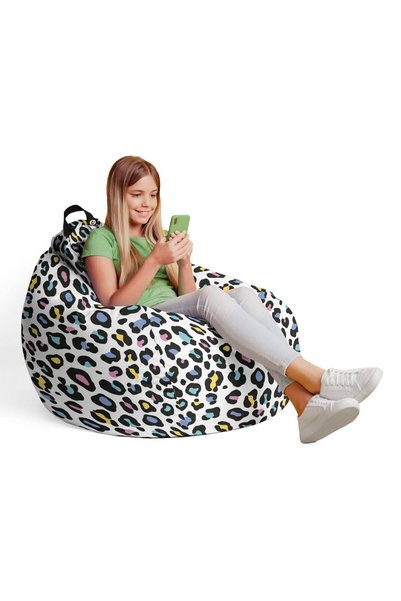 Updeco Fotoliu Puf Bean Bag tip L, impermeabil, pentru interior/exterior, cu ...