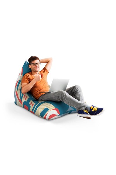 Updeco Fotoliu Puf Bean Bag tip Lounge, sac interior, impermeabil, indoor/out...