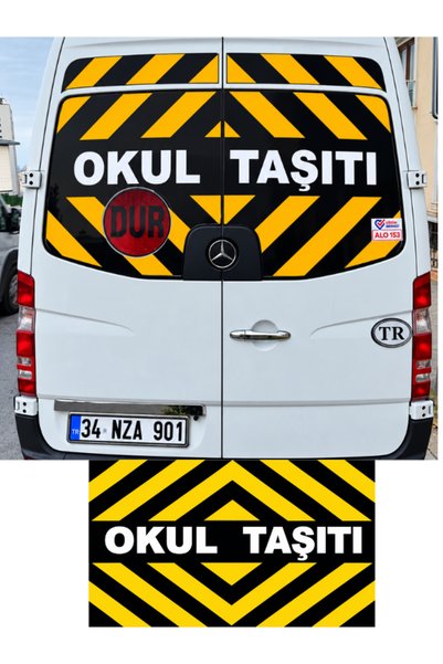 KAPOTO Mercedes Sprinter-Compatible School Bus and Service Vehicle Vinyl Wrap...