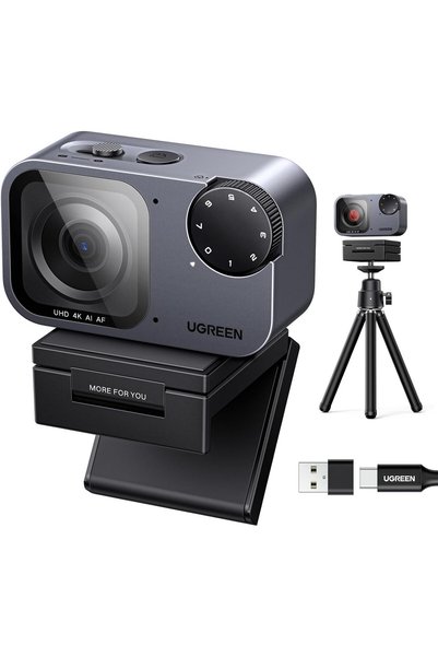 Ugreen Cameră web FineCam Pro 4K, senzor CMOS de 1/2", cadrare AI, control pr...