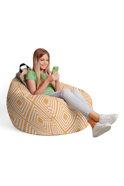 Updeco Fotoliu Puf Bean Bag tip Para L, impermeabil, indoor/outdoor, sac inte...