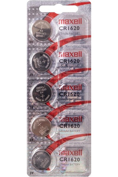 Maxell 5 بطاريات ليثيوم CR1620 BR1620 CR 1620 بجهد 3 فولت - منتج رسمي