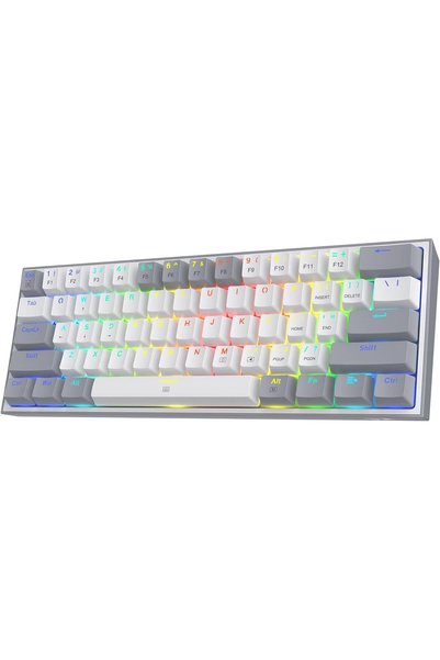 REDRAGON K617 Fizz 60% Wired RGB Gaming Keyboard, 61 Keys Compact Mechanical ...