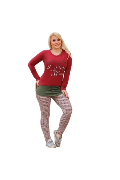 Generic Women's Cotton Long Sleeve Pajamas- Pj 109
