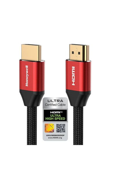 HONEYWELL كابل HDMI 2.1 مع منفذ إيثرنت، دقة 8K بمعدل 60 هرتز، طول 1 متر (3.3 ...