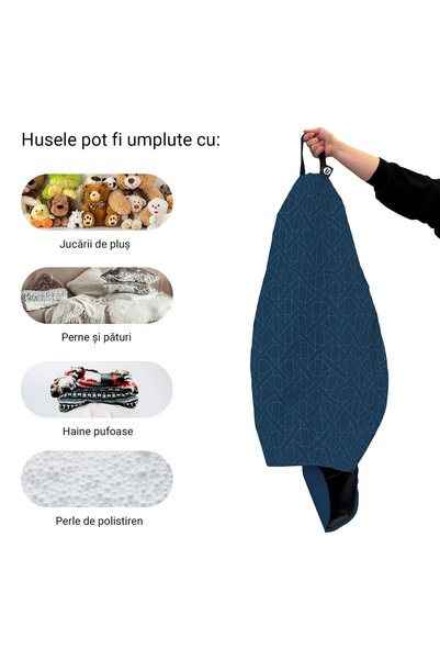 Updeco Husa exterioara Puf Bean Bag tip Para XL, fara umplutura, impermeabil,...