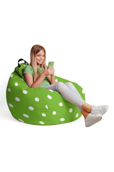Updeco Fotoliu tip puf, model Pără, impermeabil, pentru interior/exterior, cu...