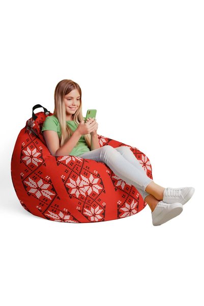 Updeco Fotoliu Puf Bean Bag tip para L, impermeabil, indoor/outdoor, sac inte...