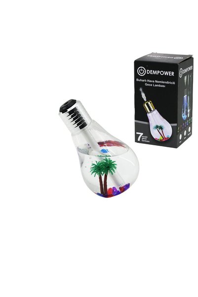 UCUZTEKNO مصباح ليلي زخرفي مرطب بـ 7 ألوان بقوة 2 واط (5496)